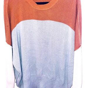Colorblock Women's Cozy Sweater lightweight LIKE NEW Size Small